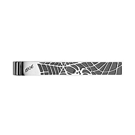 MONTBLANC BLACK SPIDER WEB TIE BAR CLIP STAINLESS STEEL 114710 BRAND NEW NO BOX