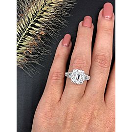 Perfect 14k White Gold Engagement Ring with 2.25ct. Diamonds