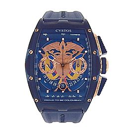 CVSTOS Challenge Pride of Colombia Blue Stainless Steel Automatic Watch