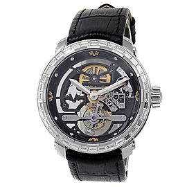 DeWitt Twenty 8 Eight Tourbillon 18k White Gold Skeleton Men's Watch