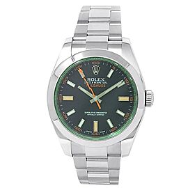 Rolex Milgauss Stainless Steel Oyster Automatic Green Men's Watch 116400GV