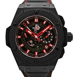 Hublot King Power Big Bang 48mm, Microblasted black ceramic, Red dial, 701.C1.11