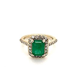 Emerald Diamond Ring 14k Gold 2.12 TCW Certified $4,950 913628