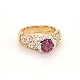 Diamond Ruby 14k Gold Ring 2.33 TCW Ravishing Certified