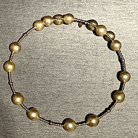 South Sea Pearl Choker Necklace 14k Gold 11.50 mm Italy