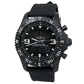 Breitling Chronospace Military Stainless Steel Digital Black Men's Watch M78367