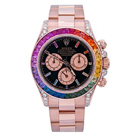 ROLEX DAYTONA ROSE GOLD RAINBOW EDITION 116505