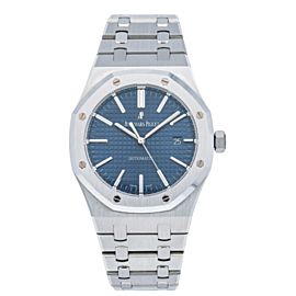 Audemars Piguet Royal Oak Blue Stainless Steel Watch