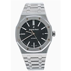 Audemars Piguet Royal Oak Black Dial Stainless Steel Watch