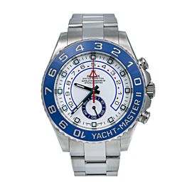 ROLEX YACHT MASTER II WATCH STAINLESS STEEL BLUE HANDS 116680