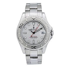 ROLEX YACHT-MASTER 168622 35MM SILVER DIAL WITH STAINLESS STEEL OYSTER BRACELET