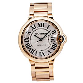 CARTIER BALLON BLEU W69004Z2 36MM WHITE DIAL WITH ROSE GOLD BRACELET