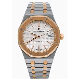 AUDEMARS PIGUET ROYAL OAK WATCH 41MM STEEL AND ROSE GOLD 15400SR.OO.1220SR.01