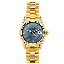 ROLEX DATEJUST LADY PRESIDENT WATCH 69178 26MM, YELLOW GOLD PRESIDENT BRACELET