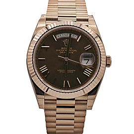 Men's Rolex Day-Date Presidential 40, 18k Rose Gold, Chocolate dial, 228235