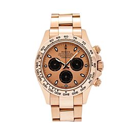 ROLEX DAYTONA ROSE GOLD PINK DIAL 116505 40MM OYSTER BRACELET