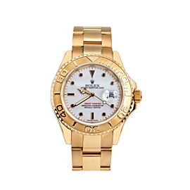 ROLEX YACHT MASTER YELLOW GOLD 16628 40MM IVORY DIAL