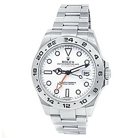 Rolex Explorer II Stainless Steel Oyster Automatic White Men's Watch 216570