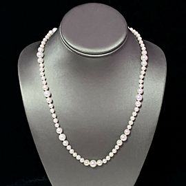 Akoya Pearl Necklace 14k Yellow Gold 19.5" 8.5 mm Certified $3,950 114446