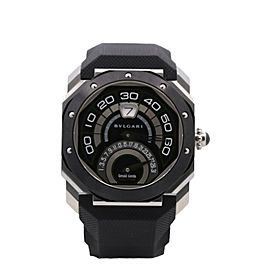 Men"s Bulgari Octo Bi-Retro 43mm, Stainless Steel, ceramic, Black dial, OBR.Y.1C