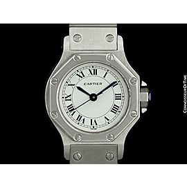 Cartier Santos Octagon Ladies Automatic Watch Stainless Steel - Mint - Warranty