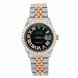 ROLEX DATEJUST GREEN MEN'S WATCH - 1601