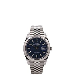 Men's Rolex Datejust 41, Stainless Steel, Blue Dial, 126300