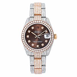 ROLEX DATEJUST BROWN WOMEN'S WATCH - 178271