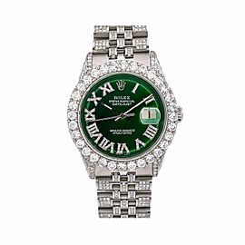 ROLEX DATEJUST GREEN MEN'S WATCH - 1601