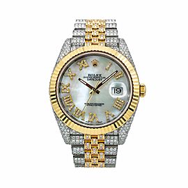 ROLEX DATEJUST SILVER MEN'S WATCH - 126333