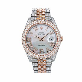 ROLEX DATEJUST WHITE MOTHER OF PEARL MEN'S WATCH - 126331