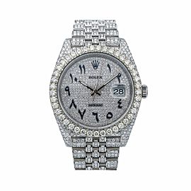 ROLEX DATEJUST SILVER MEN'S WATCH - 126300