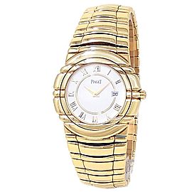 Piaget Tanagra 18k Yellow Gold Quartz White Ladies Watch