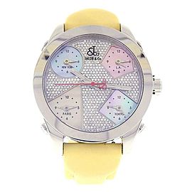 Jacob & Co Five Time Zone Stainless Steel Swiss Quartz Unisex Watch JCM44