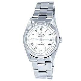 Rolex Air-King Stainless Steel Oyster Automatic White Men's Watch