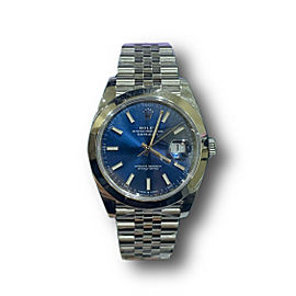 Rolex Datejust 41 Smooth Bezel Blue Roman Jubilee