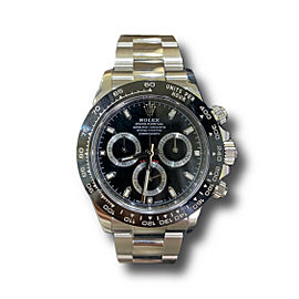 Rolex Cosmograph Daytona Black Dial Stainless Steel Oyster Men's Watch