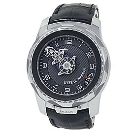 Ulysse Nardin FreakLab 18k White Gold Leather Manual Black Men's Watch 2100-138