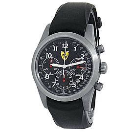 Girard Perregaux Ferrari Titanium Rubber Auto Black Carbon Fiber Mens Watch