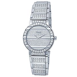 Piaget Polo 18k White Gold Automatic Silver Diamonds Ladies Watch