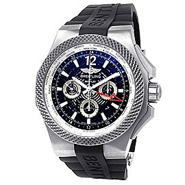 Breitling Bentley GMT Titanium Rubber Automatic Black Skeleton Mens Watch