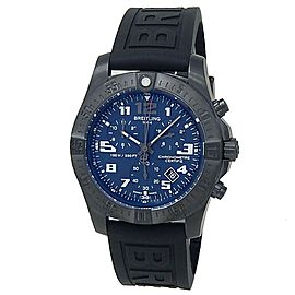 Breitling Chronospace Evo Night Mission Titanium Rubber Blue Men's Watch