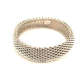 Tiffany & Co Estate Mesh Bracelet 7.5" Sterling Silver 58.8 Grams TIF139