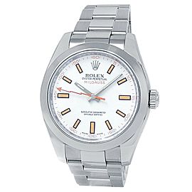 Rolex Milgauss Stainless Steel Oyster Automatic White Men's Watch