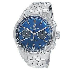 Breitling Premier B01 Stainless Steel Automatic Blue Men's Watch