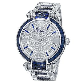 Chopard Imperiale 18k White Gold Blue Sapphire Diamonds Ladies Watch