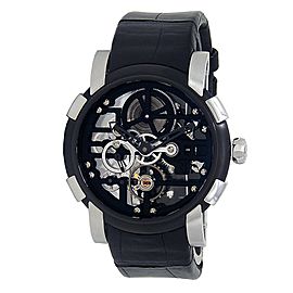 Romain Jerome Skylab Stainless Steel Black Skeleton Men's Watch