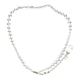 CHANEL - 18S Transparent Crystal Bead CC Logo Teardrop Charm - Belt / Necklace