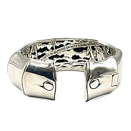 John Hardy - Bamboo Kick Cuff 30mm Sterling Silver Braclet TW 129G