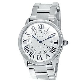 Cartier Ronde Solo de Cartier Stainless Steel Auto Silver Men's Watch